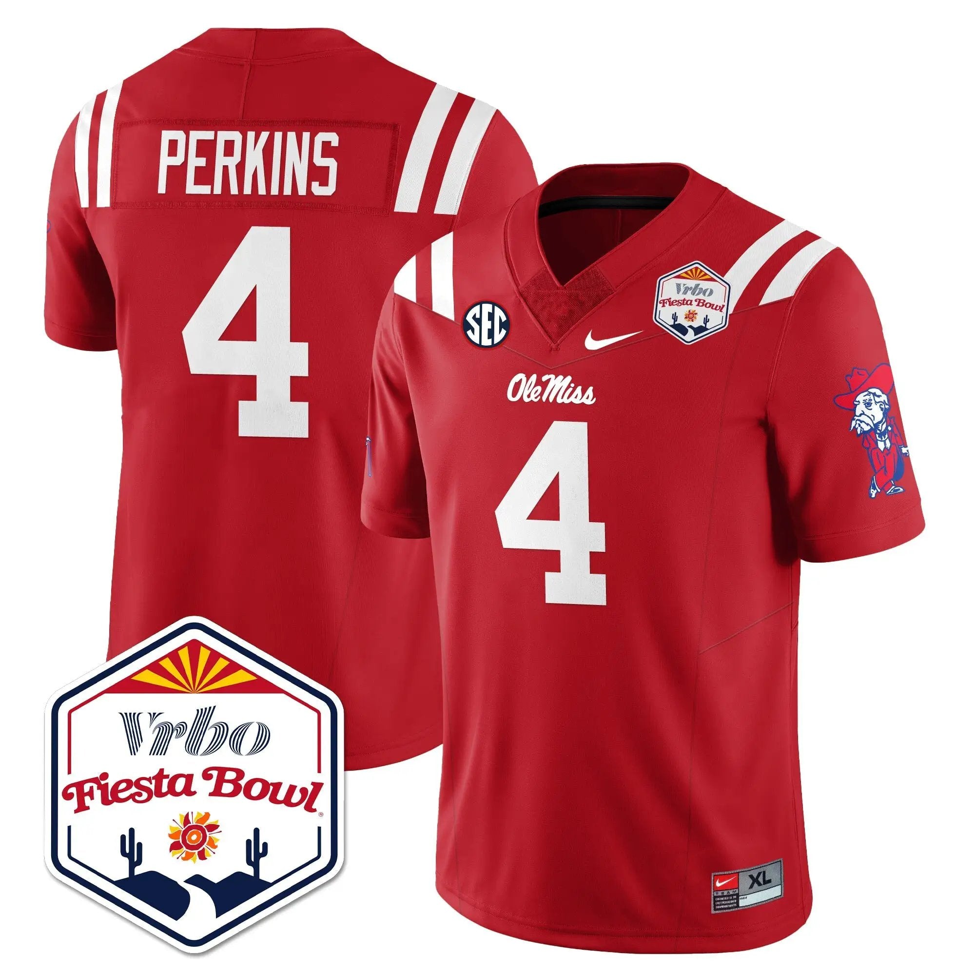 Men Ole Miss Rebels Football Vapor Limited Jersey - Vrbo Fiesta Bowl
