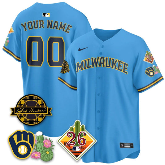 Custom Milwaukee Brewers 2026 Spring Training Vapor Limited Jersey - All Stitched