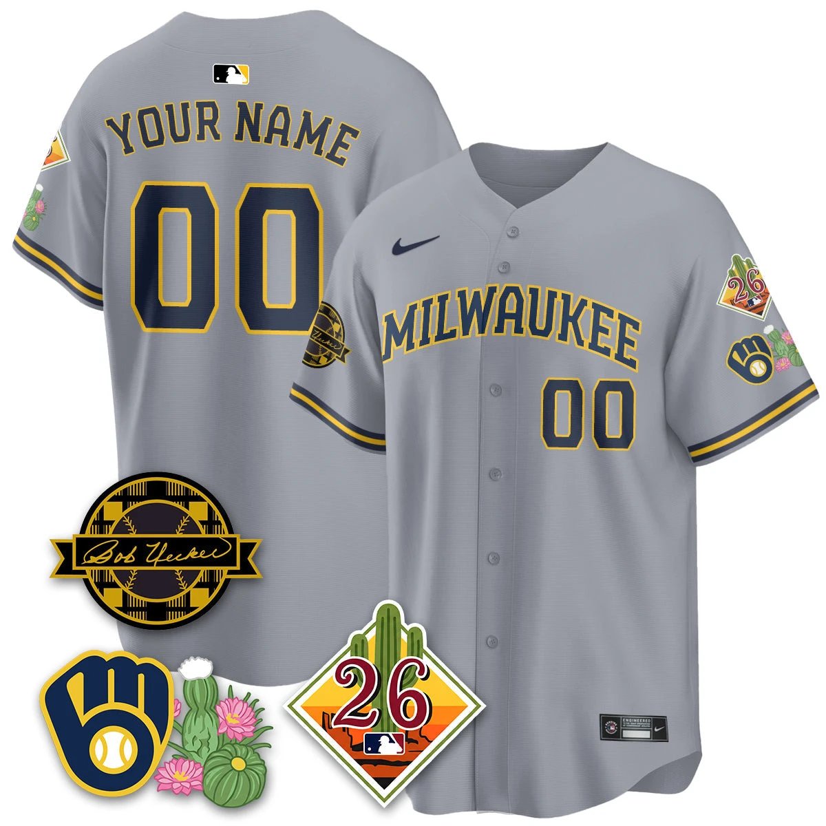 Custom Milwaukee Brewers 2026 Spring Training Vapor Limited Jersey - All Stitched