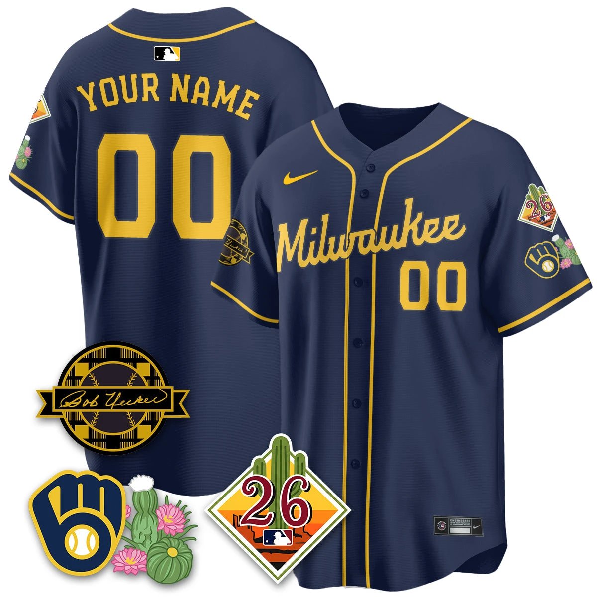 Custom Milwaukee Brewers 2026 Spring Training Vapor Limited Jersey - All Stitched