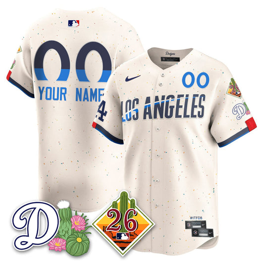 Custom Dodgers 2026 Spring Training Vapor Limited Jersey - All Stitched