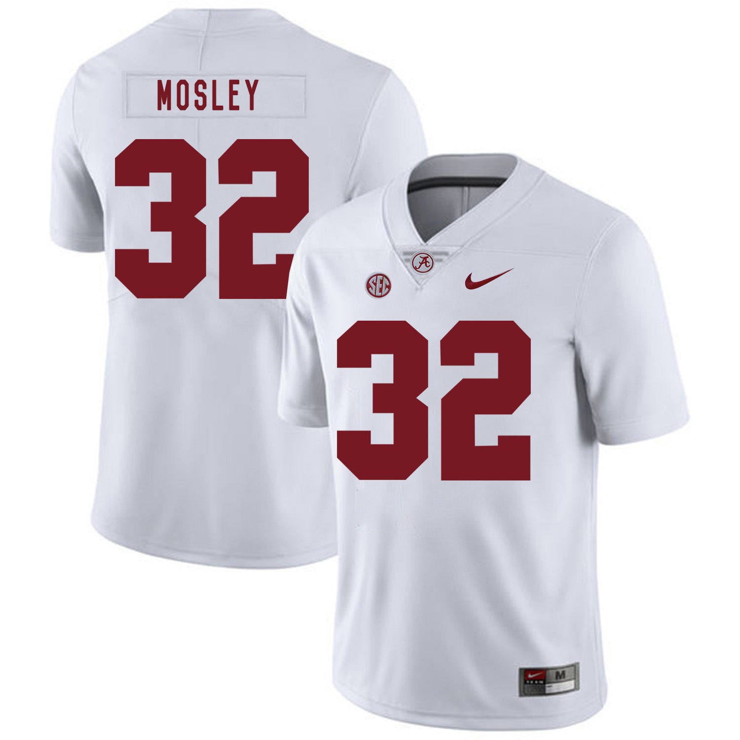 Alabama Crimson Tide #32 C.J. Mosley College Football Jersey White
