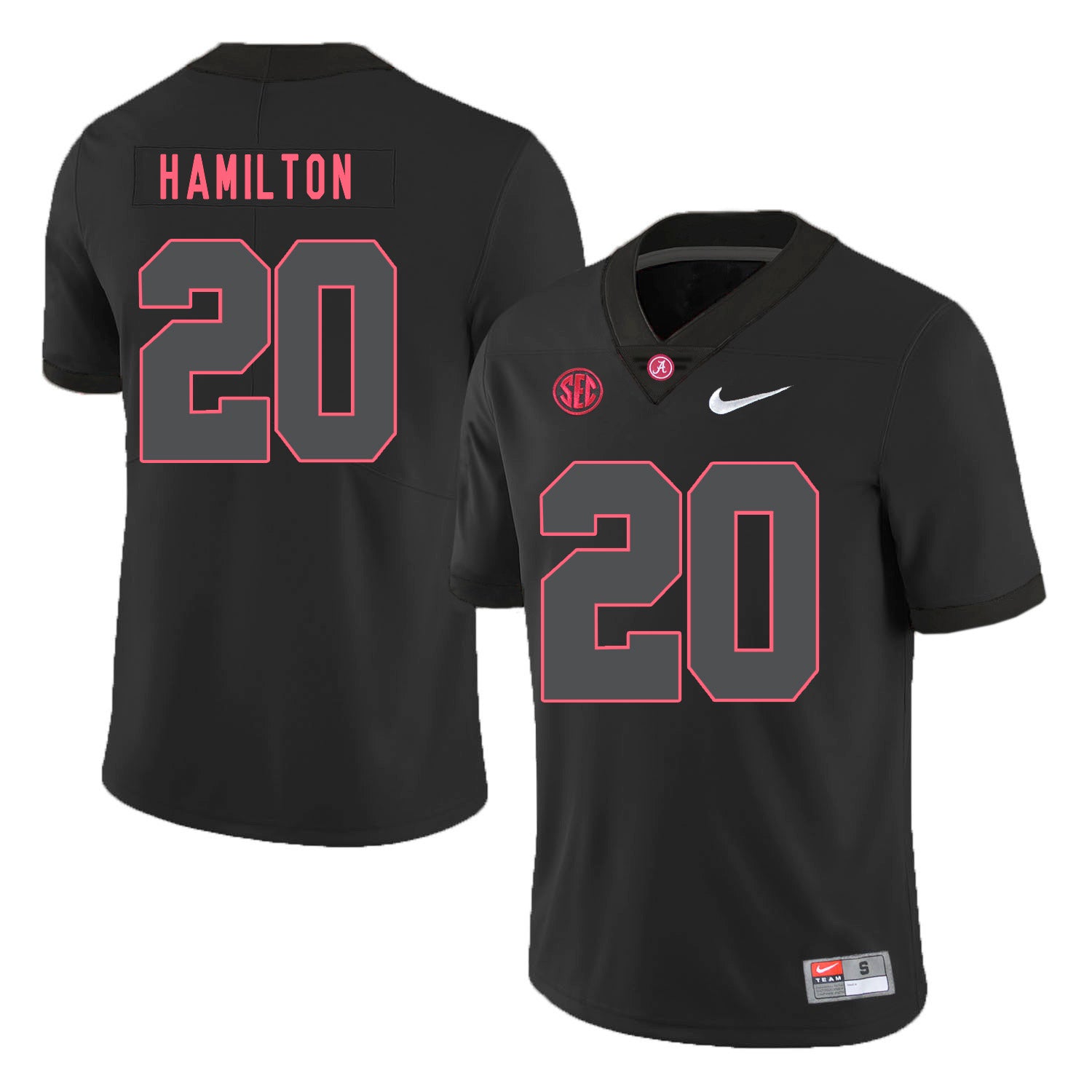 Alabama Crimson Tide #20 Shaun Dion Hamilton Football Jersey Black