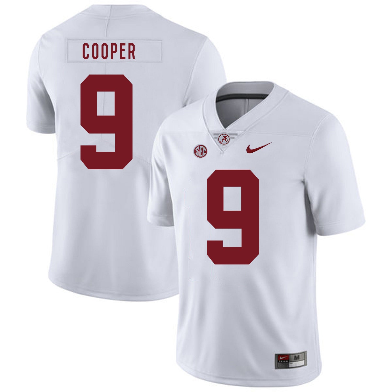 Alabama Crimson Tide #9 Amari Cooper College Football Jersey White