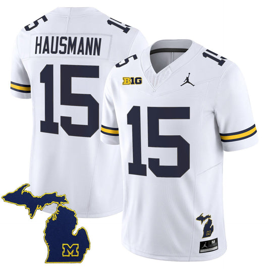 Ernest Hausmann Jersey #15 Michigan Wolverines 2025 Limited V2 Stitched White