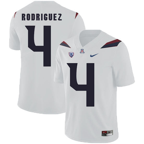 Arizona Wildcats #4 Rhett Rodriguez NCAA College Football Jersey White