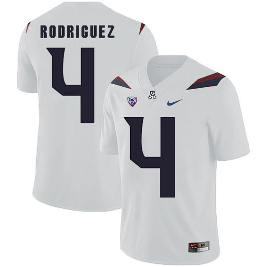 Arizona Wildcats #4 Rhett Rodriguez NCAA College Football Jersey White