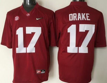 Alabama Crimson Tide #17 Kenyan Drake Red 2016 Playoff Diamond Quest College Football Limited Jersey