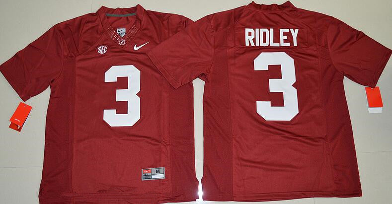 Alabama Crimson Tide #3 Calvin Ridley Red Limited Stitched College Football NCAA Jersey