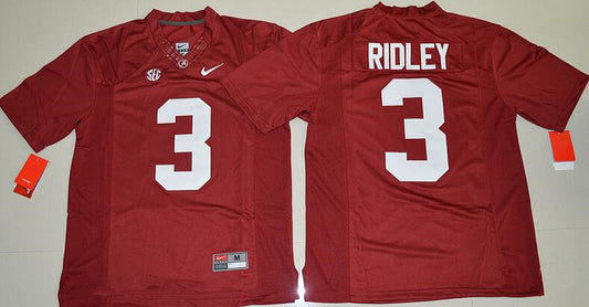 Alabama Crimson Tide #3 Calvin Ridley Red Limited Stitched College Football NCAA Jersey
