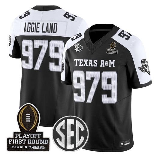 Aggie Land Jersey #979 Texas A&M Aggies 2025 Playoff First Round Stitched