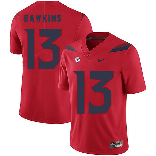 Arizona Wildcats #13 Brandon Dawkins NCAA College Football Jersey Red