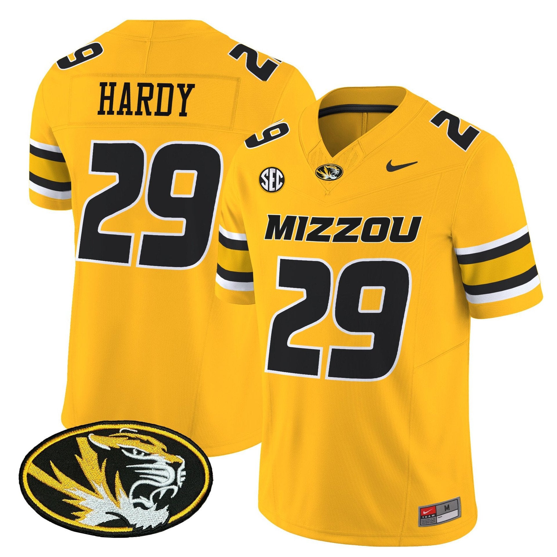 Ahmad Hardy Jersey #29 Missouri Tigers 2025 Vapor Limited Stitched Gold
