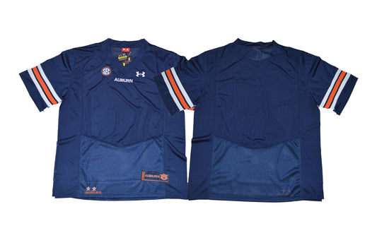 Auburn Tigers Blank Edition Retro College Football Jersey Under Armour Dark Blue