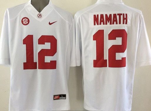 Alabama Crimson Tide #12 Joe Namath White 2015 NCAA Football Limited Jersey