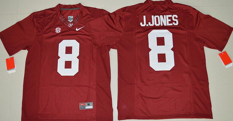 Alabama Crimson Tide #8 Julio Jones Red Limited Stitched College Football NCAA Jersey