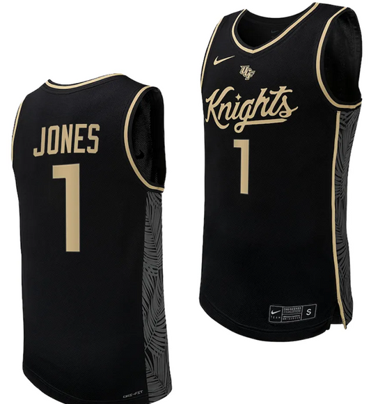Antwann Jones Jersey #1 UCF Knights Replica College Basketball Uniform Black