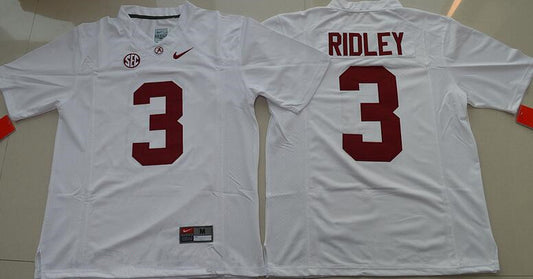 Alabama Crimson Tide #3 Calvin Ridley White Limited Stitched College Football NCAA Jersey