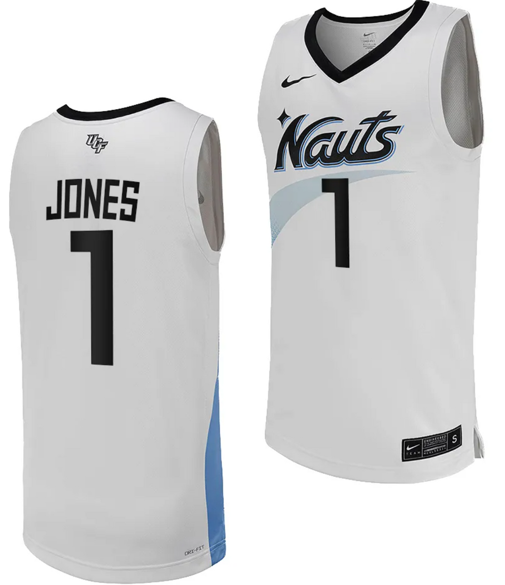 Antwann Jones Jersey #1 UCF Knights Replica College Basketball White Uniform