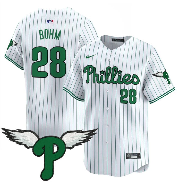 Alec Bohm Jersey #28 Philadelphia Phillies 2025 Vapor Premier Limited Stitched Pinstripe