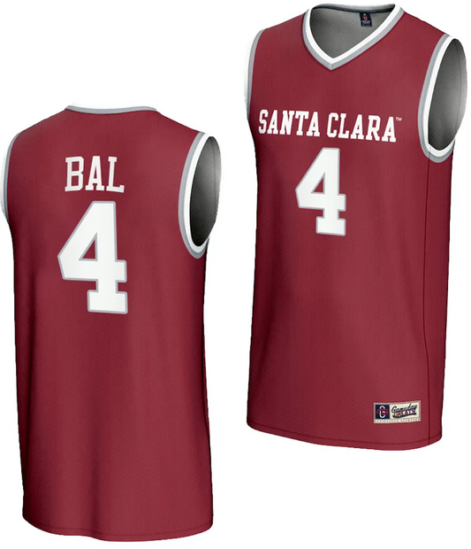 Camaron Tongue Jersey #21 Santa Clara Broncos Basketball NIL Lightweight Black