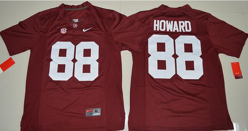 Alabama Crimson Tide #88 O. J. Howard Red Stitched NCAA Limited College Football Jersey