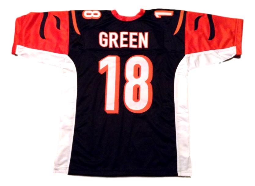 AJ Green Jersey #18 Customized Unsigned Football Stitched Black