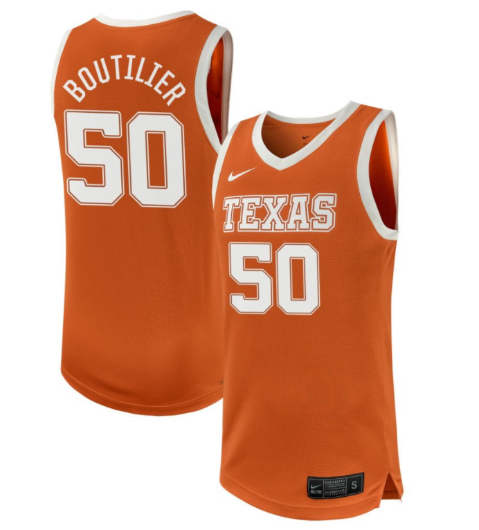 Abbie Boutilier Jersey #50 Texas Longhorns NIL Basketball Texas Orange