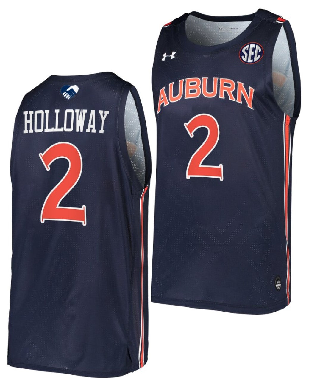 Aden Holloway Jersey Auburn Tigers College Basketball #2