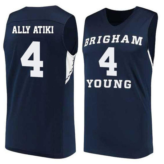 Dallin Hall Jersey BYU Cougars College Basketball White #30