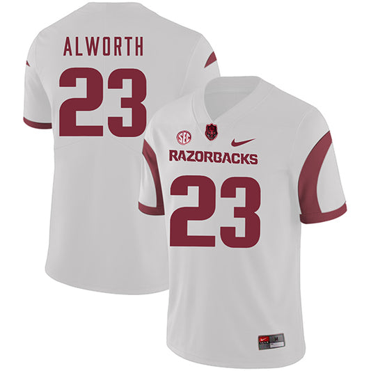 Arkansas Razorbacks #23 Lance Alworth College Football Jersey White