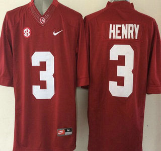 Alabama Crimson Tide #3 Henry Red 2015 College Football Limited Jersey