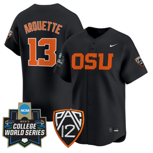 Aiva Arquette Jersey #13 Oregon State Beavers 2025 World Series Stitched Black