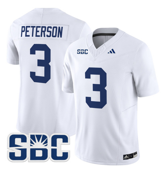 Adrian Peterson Jersey #3 Georgia Southern Eagles 2024 Limited Stitched White