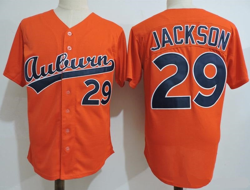 Auburn Tigers Bo Jackson #29 College Baseball Jersey - Orange