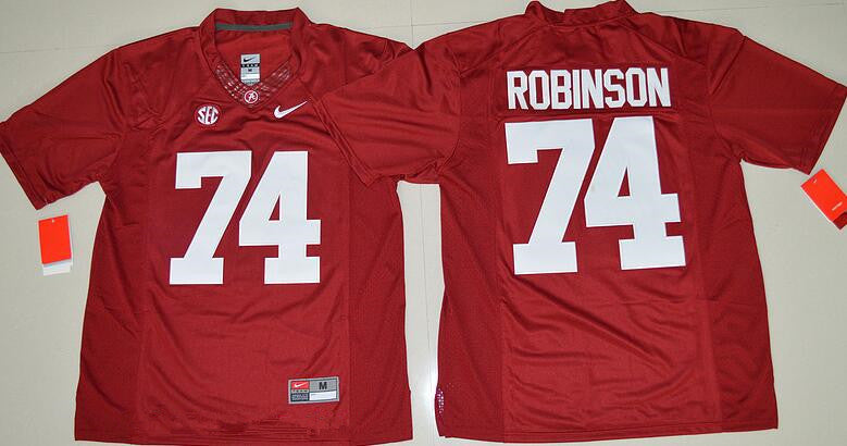 Alabama Crimson Tide #74 Cam Robinson Red Limited Stitched College Football NCAA Jersey