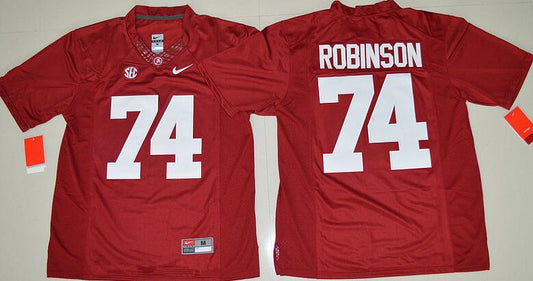 Alabama Crimson Tide #74 Cam Robinson Red Limited Stitched College Football NCAA Jersey