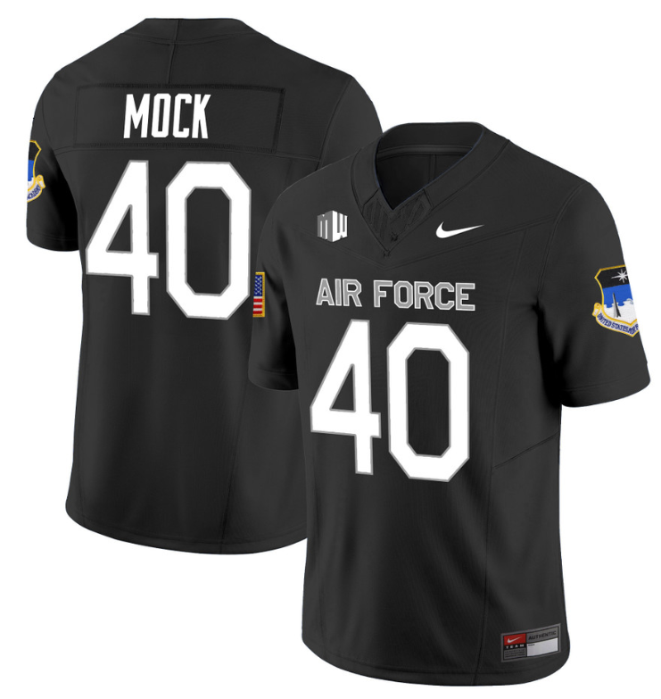 Alec Mock Jersey #40 Air Force Falcons Limited Football Stitched Black