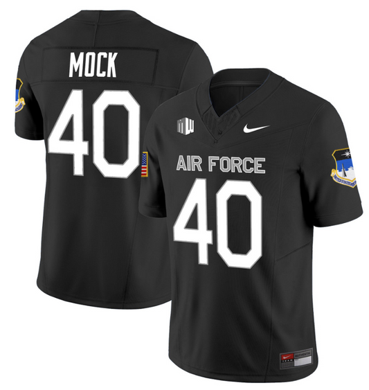 Alec Mock Jersey #40 Air Force Falcons Limited Football Stitched Black