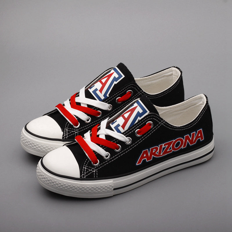 Arizona Wildcats Limited Print NCAA College Students Low Top Canvas Shoes Sport Sneakers 1