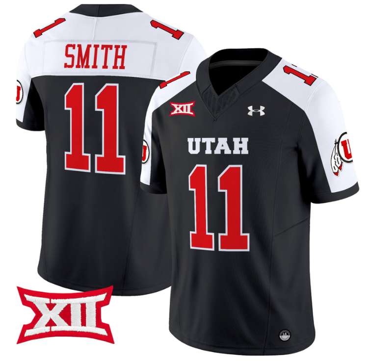 Alex Smith Jersey #11 Utah Utes Vapor Limited College Football Stitched Black Alternate (Copy)