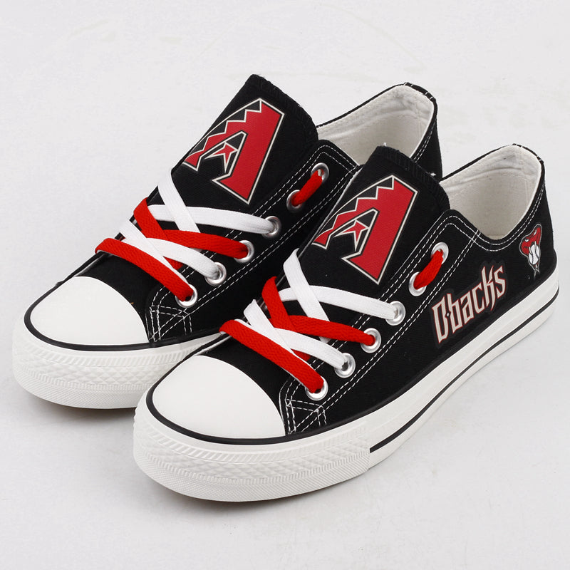 Arizona Diamondbacks Limited Print MLB Baseball Fans Low Top Canvas Shoes Sport Sneakers