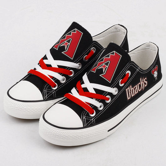 Arizona Diamondbacks Limited Print MLB Baseball Fans Low Top Canvas Shoes Sport Sneakers