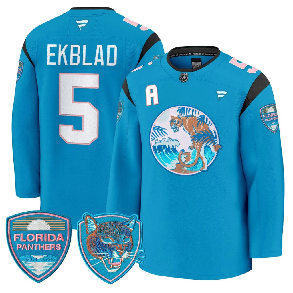 Aaron Ekblad Jersey #5 Florida Panthers SoFlo Night Edition Premium Stitched