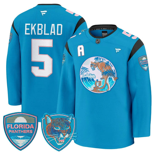 Aaron Ekblad Jersey #5 Florida Panthers SoFlo Night Edition Premium Stitched