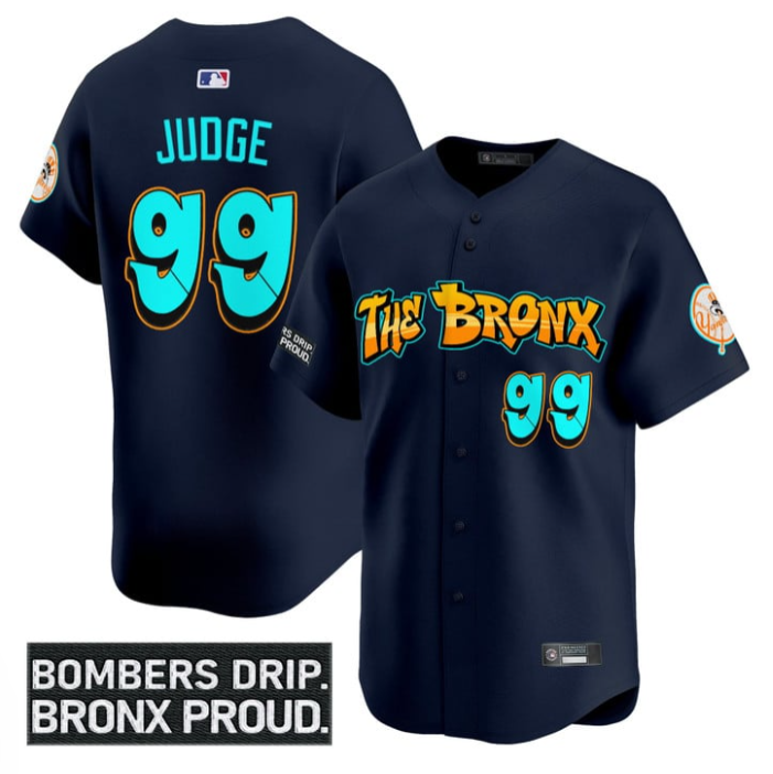 Aaron Judge Jersey #99 Yankees Graffiti Bronx Bombers Edition Stitched White