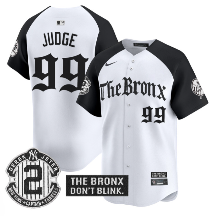 Aaron Judge Jersey #99 Yankees The Bronx Gothic Ink Drop Edition Stitched Alternate