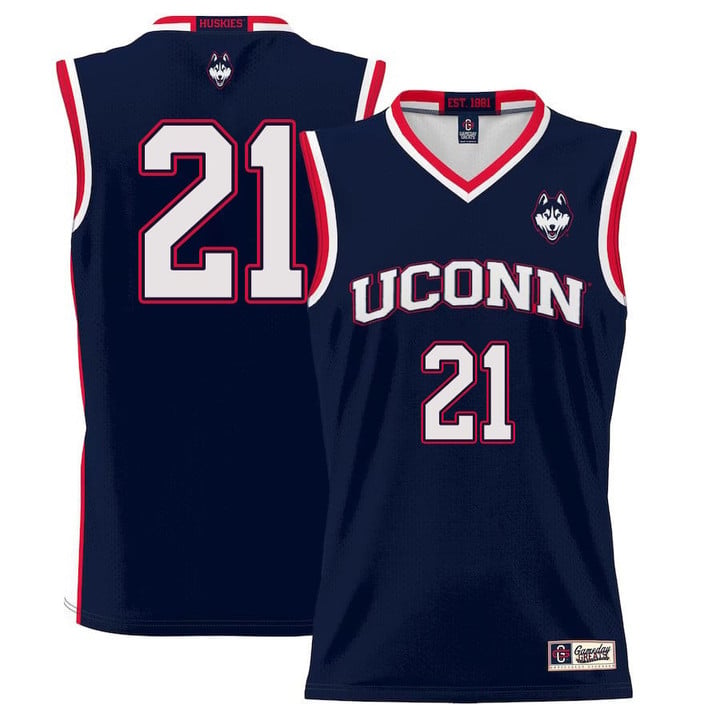 Adama Sanogo Jersey UConn Huskies College Basketball No Name Navy #21