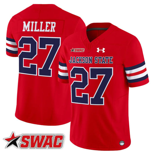 Ahmad Miller Jersey #27 Jackson State Tigers 2025 Limited Stitched