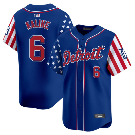 Al Kaline Jersey #6 Detroit Tigers 2025 Memorial Day Vapor Premier Limited Stitched Royal